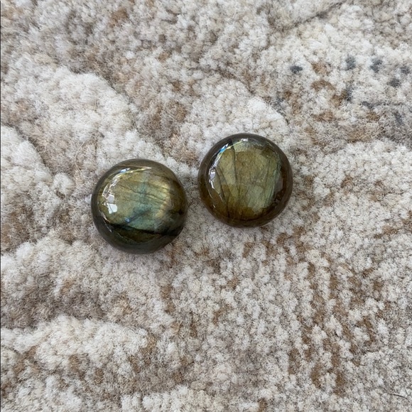 Loose around Labradorite Cabochon 28.02ctw - 2pcs - Picture 3 of 4